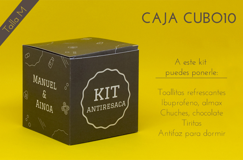 Kit antiresaca Caja Cubo 10